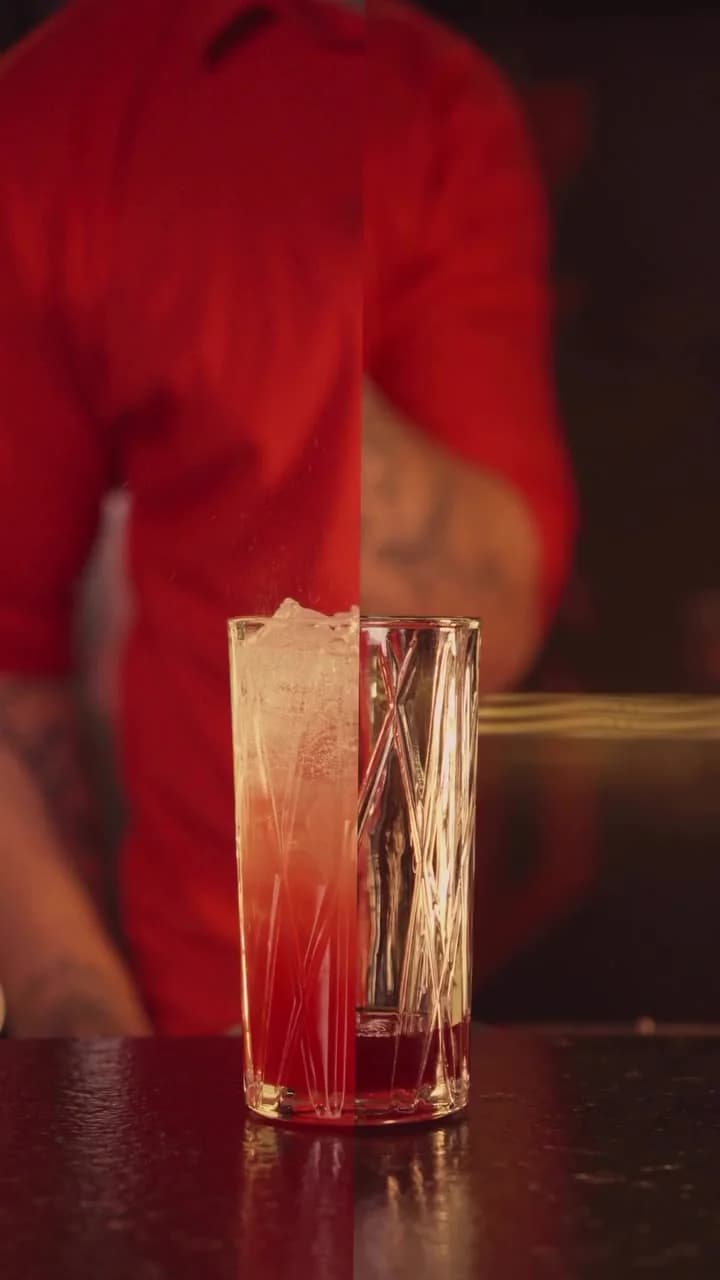 Drink autoral preparado no Gastro Donatello