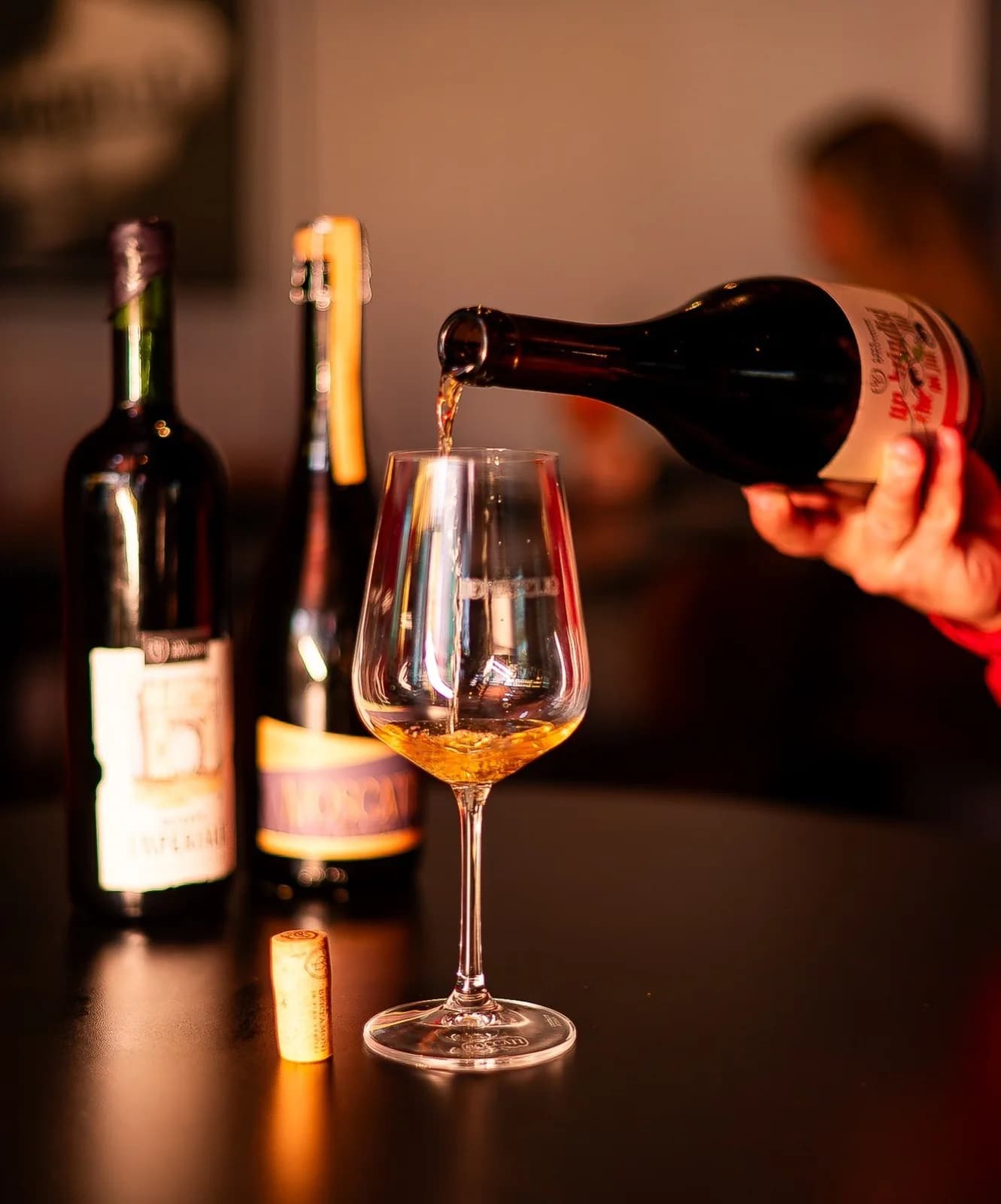 Serviço de vinho à mesa
